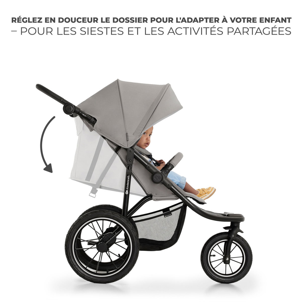 KINDERKRAFT Poussette 3 roues tout-terrain Helsi 2
