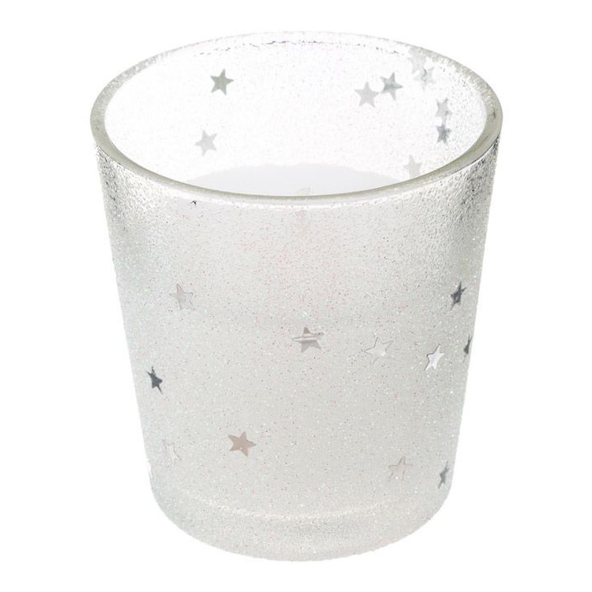 FEERIC LIGHT & CHRISTMAS Bougie photophore déco  colorama  90g blanc