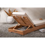 Voir la diapositive 4 : Paris Prix Bain de Soleil en Teck  Kenya  200cm Naturel & Beige