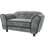 Voir la diapositive 1 : PAWHUT Canapé pour chien design - coussin déhoussable - dim. 74L x 41l x 32,5H cm - velours gris