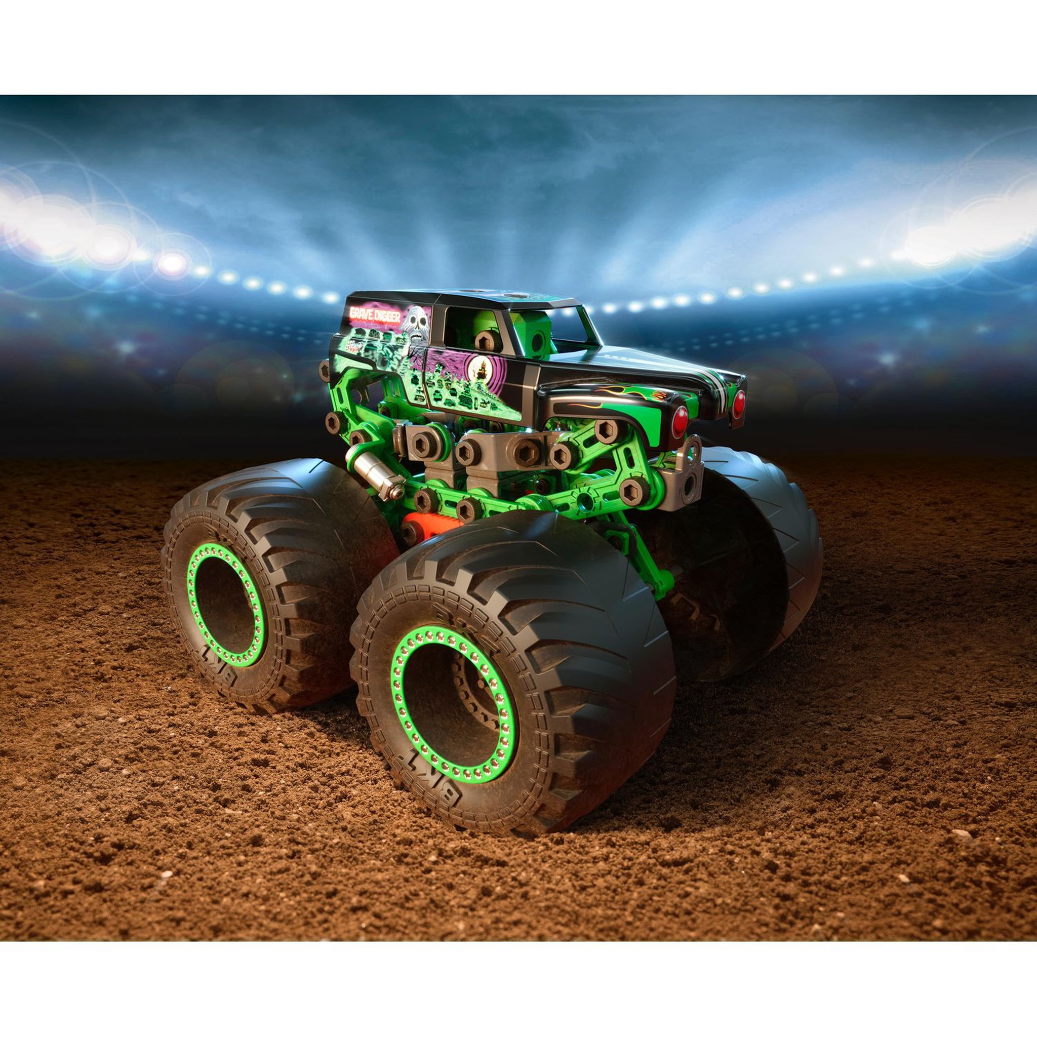 Voir la diapositive 4 : SPIN MASTER Véhicule Monster Truck Grave Digger Meccano junior