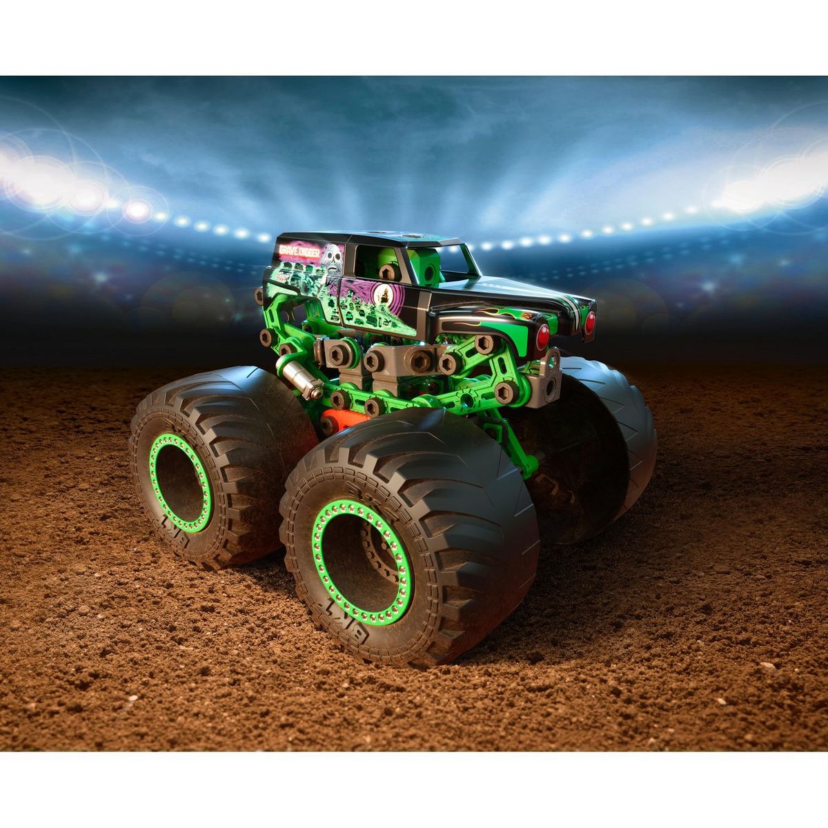 SPIN MASTER Véhicule Monster Truck Grave Digger Meccano junior