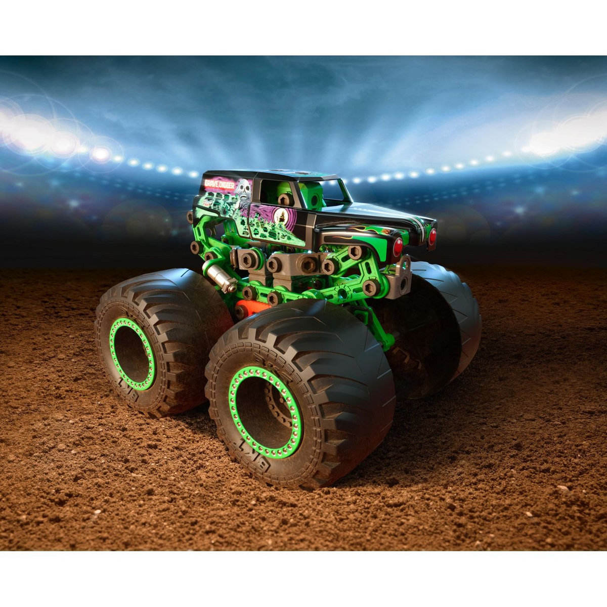 SPIN MASTER Véhicule Monster Truck Grave Digger Meccano junior