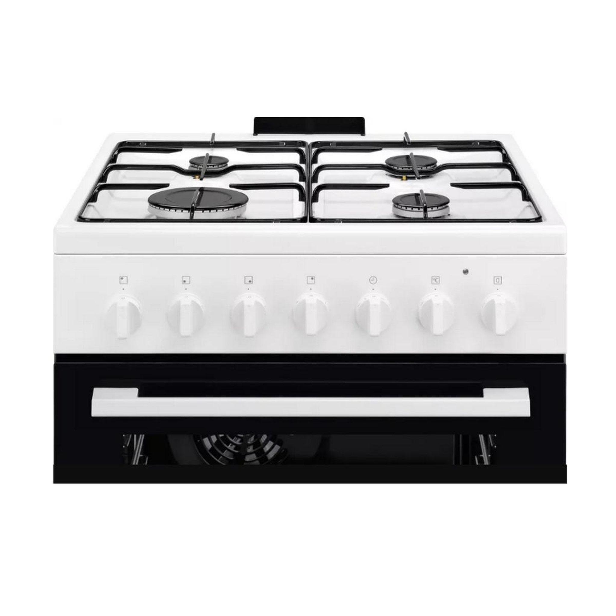 Voir la diapositive 3 : ELECTROLUX Cuisinière gaz 57l 4 foyers blanc - lkk620010w
