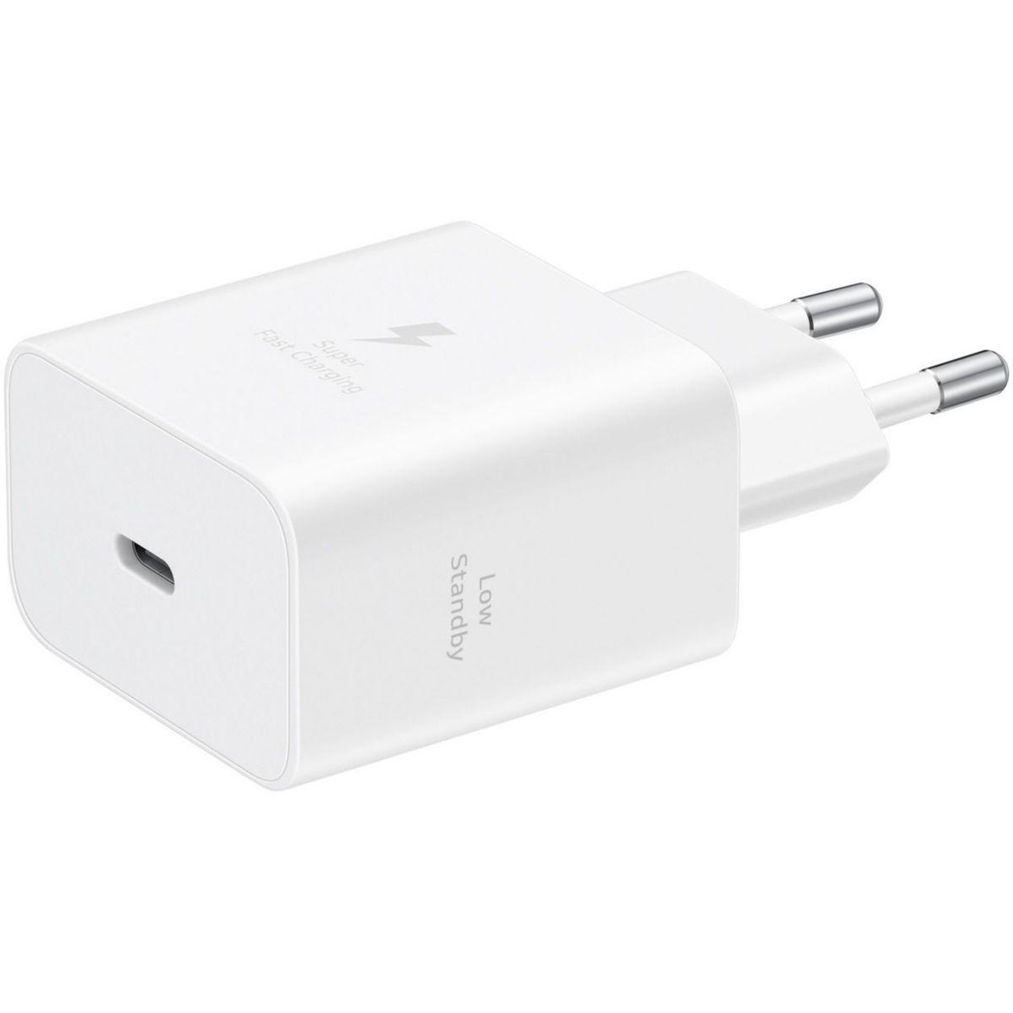 Voir la diapositive 2 : Samsung Chargeur secteur gan 45w usb-c blanc