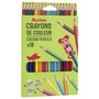 AUCHAN Boîte de 18 crayons de couleur