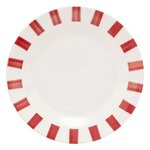 SECRET DE GOURMET Lot de 6 Assiettes à Dessert  Cheri  19cm Rouge