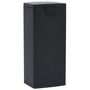 Voir la diapositive 5 : VIDAXL Poubelle a pedale anti-empreinte 30 L Noir Acier inoxydable
