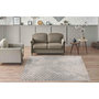 Voir la diapositive 5 : Paris Prix Tapis Tissé Graphique  Rhombus  Beige & Gris