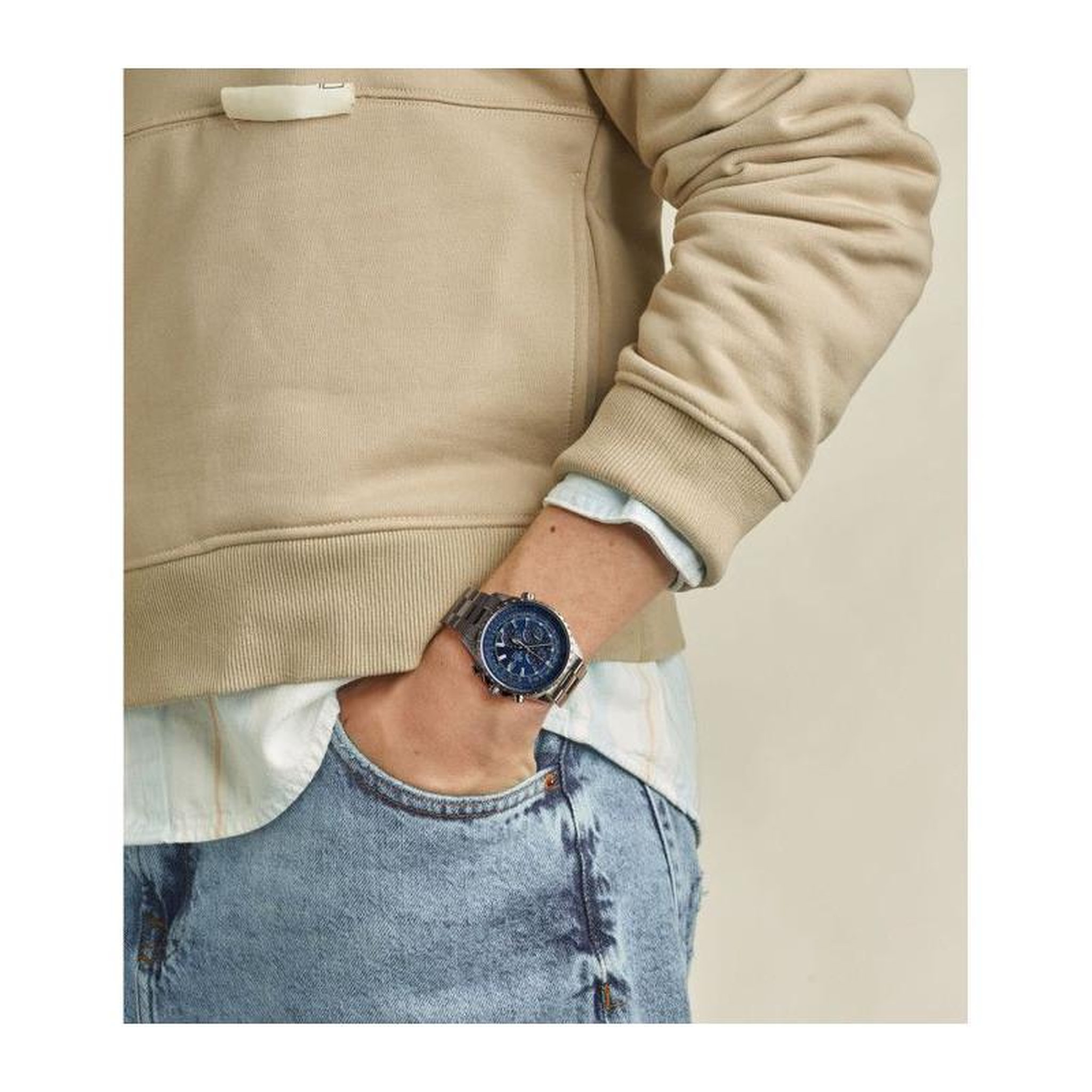 Voir la diapositive 4 : CASIO Montre - CASIO - EDIFICE - Quartz - Acier inoxydable - Gris