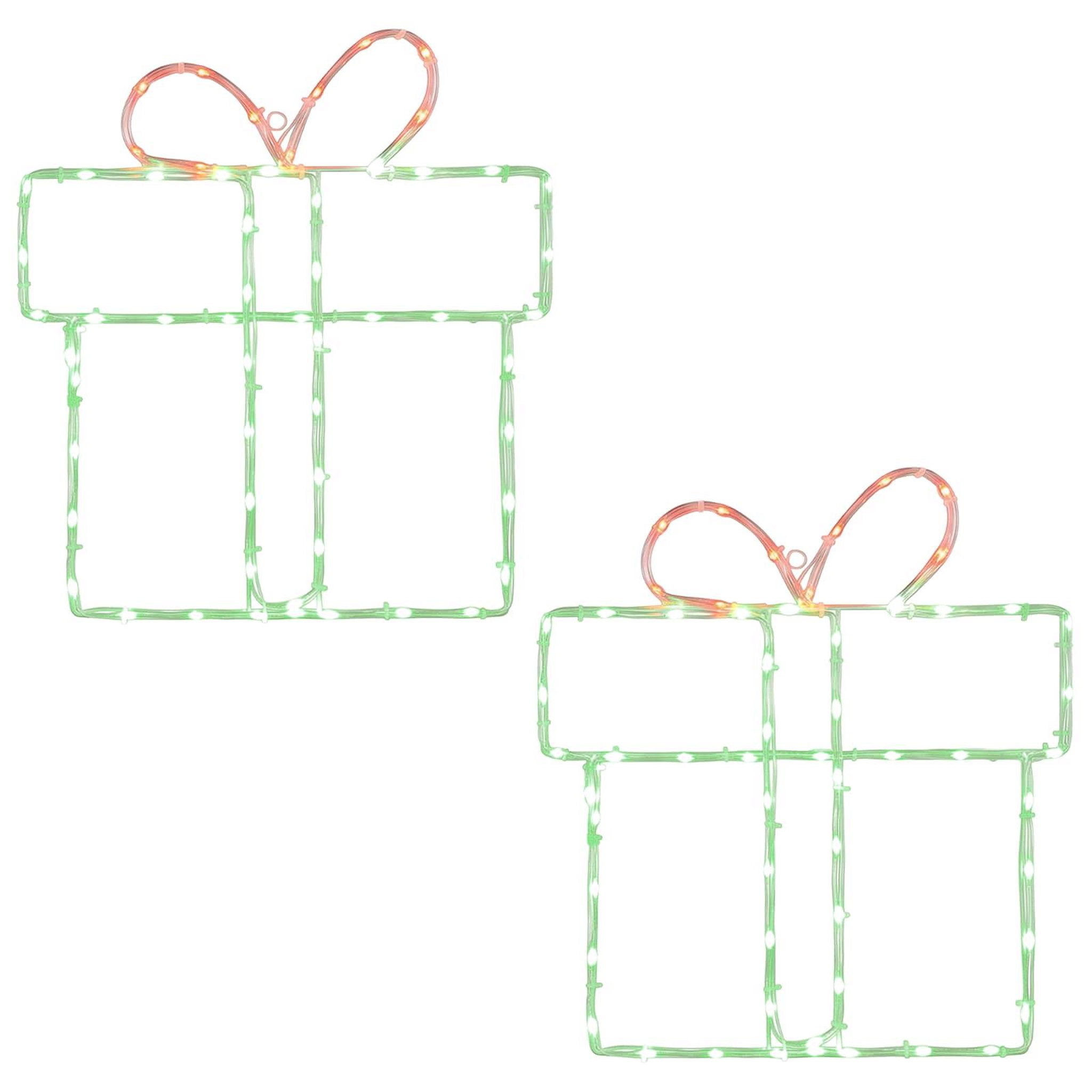 VIDAXL Silhouettes lumineuses de Noël pour fenetre LOVIISA 2 pc