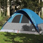 VIDAXL Tente familiale a dome 6 personnes bleu impermeable