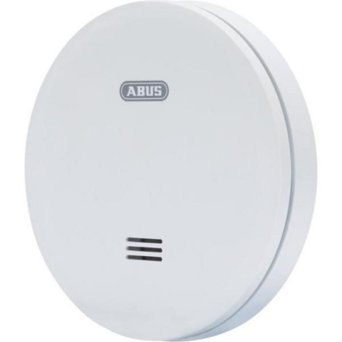 ABUS Détecteur de fumée - ABUS - RWM160 - Design ultraplat - Protection 40 m² - Alarme 85 dB - Pile lithium 10 ans
