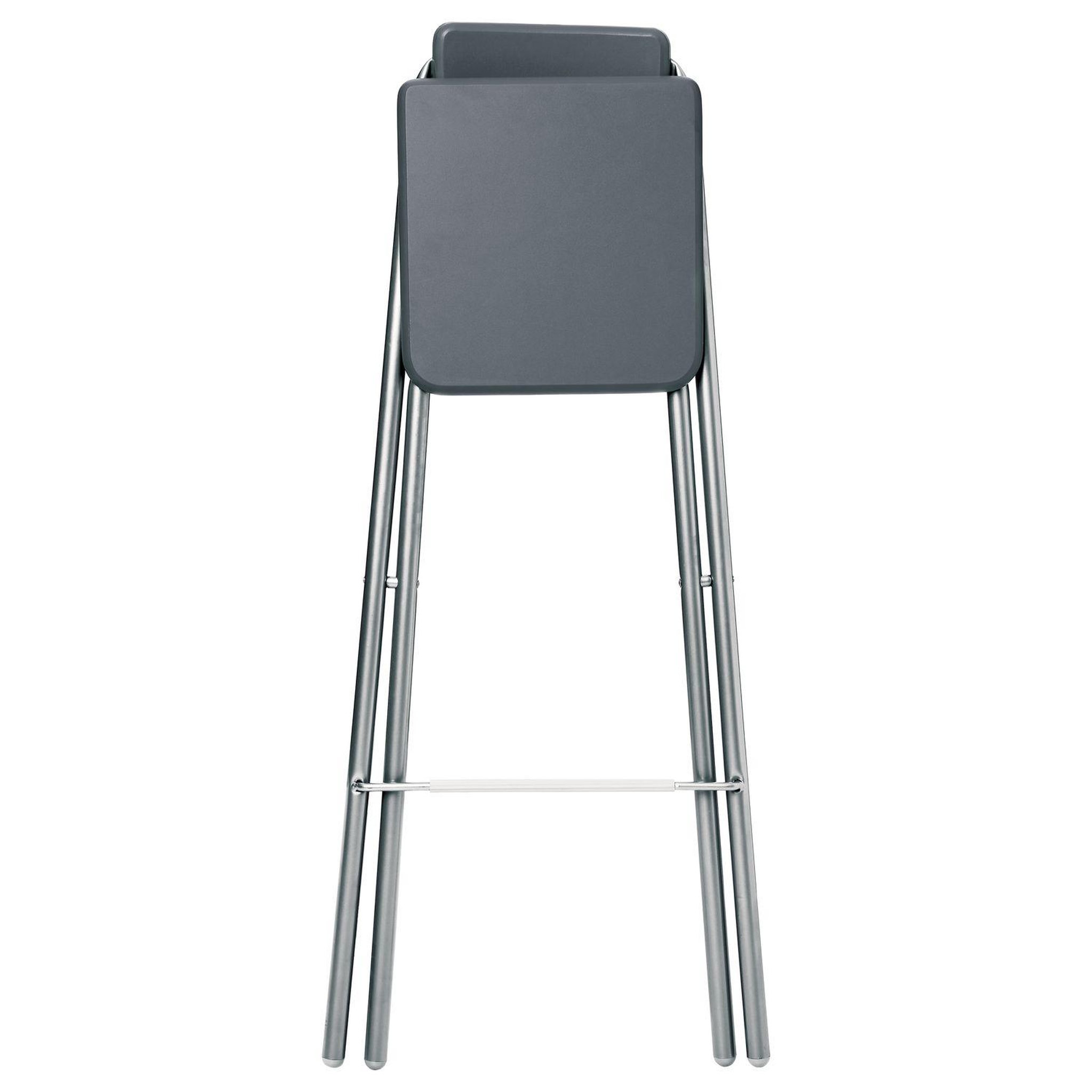 Voir la diapositive 2 : TOILINUX Lot de 4 Chaises de bar pliante Louna - H. 97,5 cm