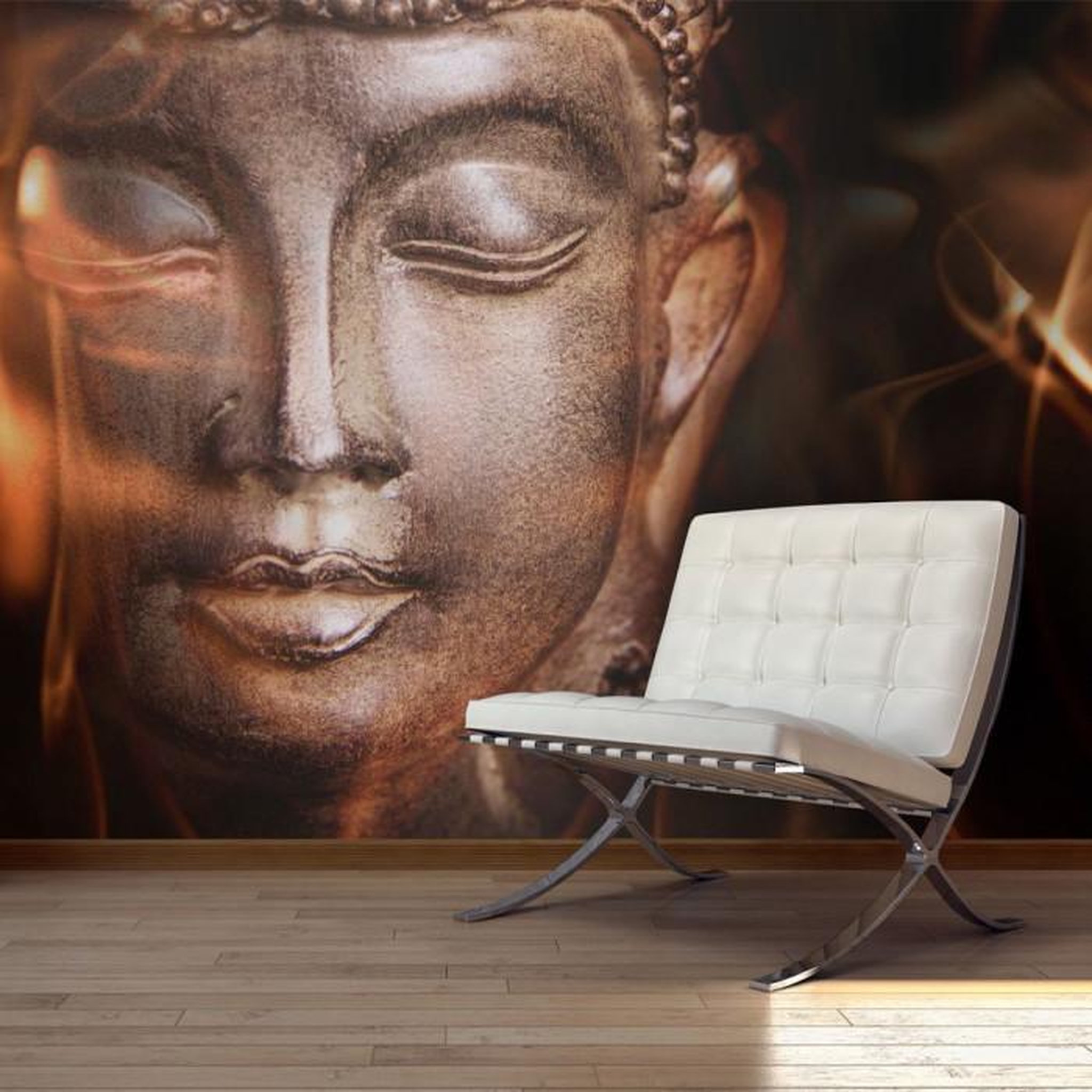Paris Prix Papier Peint  Buddha. Fire of Meditation.. Coloris disponibles : Multicolore