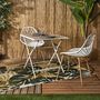 Voir la diapositive 5 : Paris Prix Table de Jardin Pliable  Barcelone  70cm Blanc & Naturel