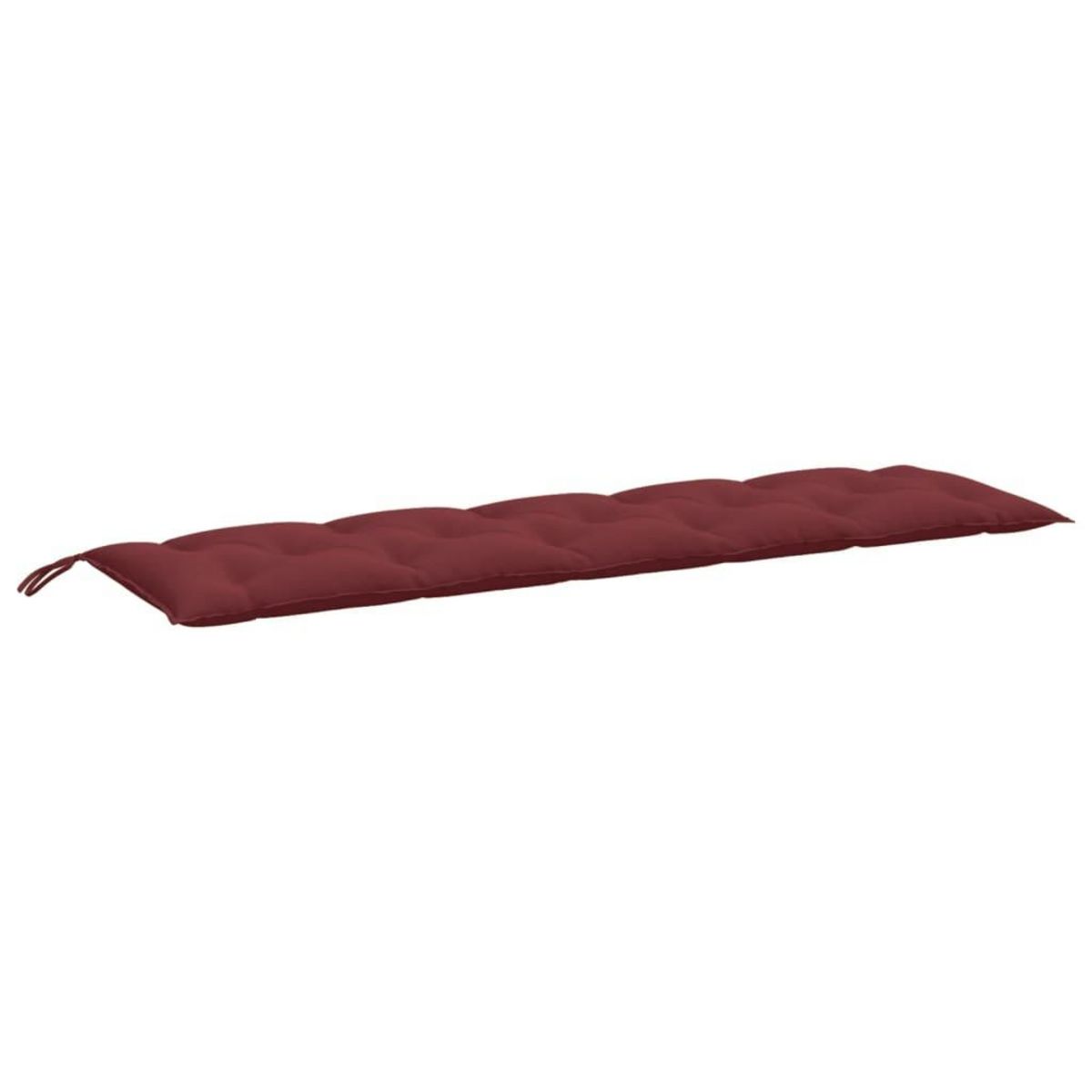 VIDAXL Coussin de banc de jardin rouge bordeaux melange tissu