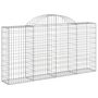 Voir la diapositive 3 : VIDAXL Paniers a gabions arques 18 pcs 200x30x100/120 cm Fer galvanise