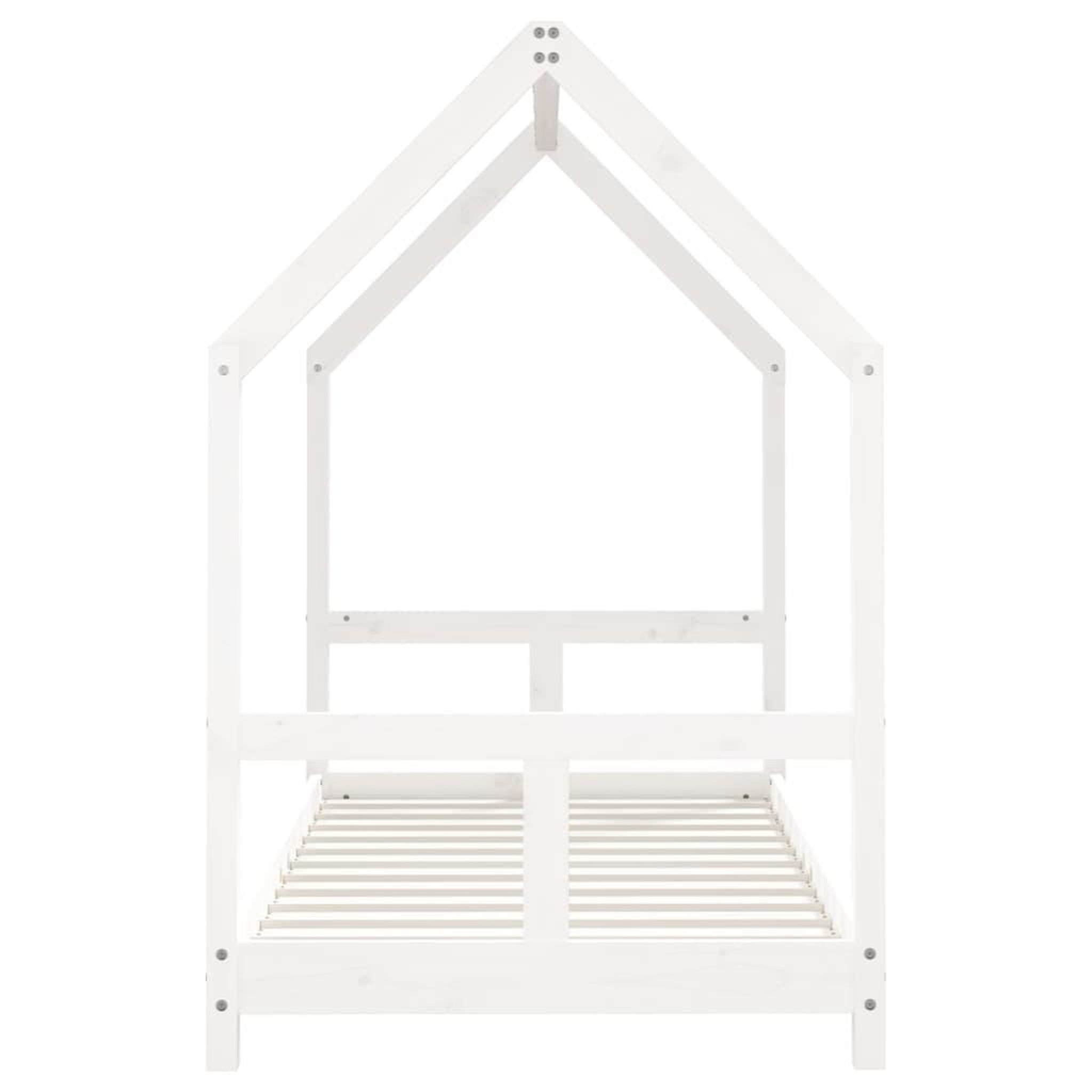 Voir la diapositive 5 : VIDAXL Cadre de lit pour enfant blanc 80x160 cm bois de pin massif
