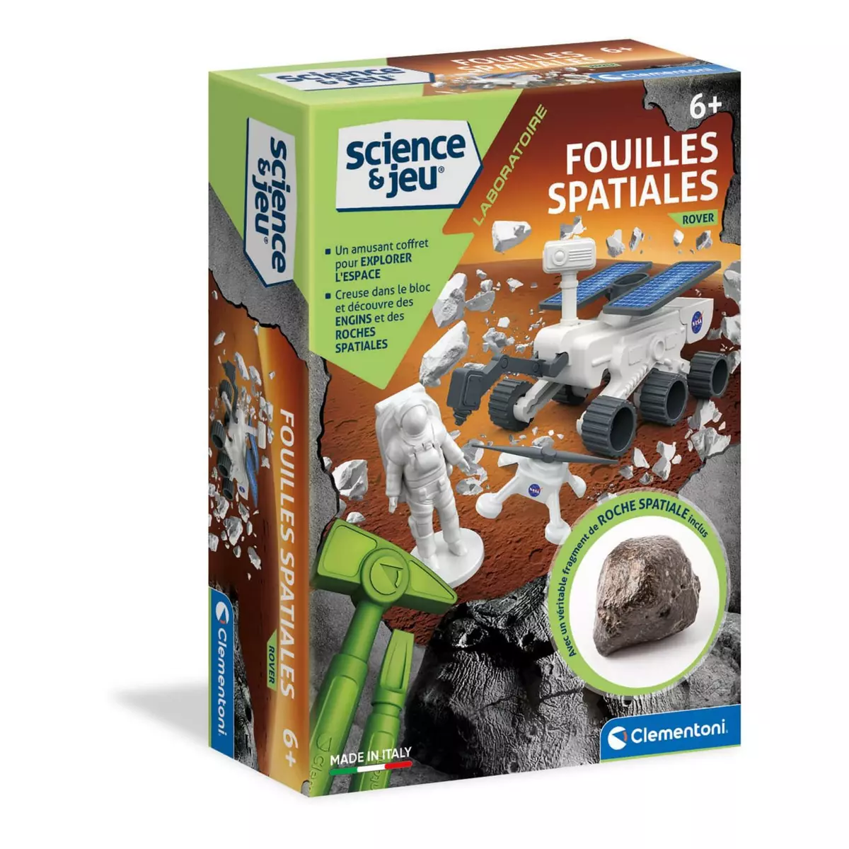 CLEMENTONI Kit science et jeu : Fouilles spatiales - Rover