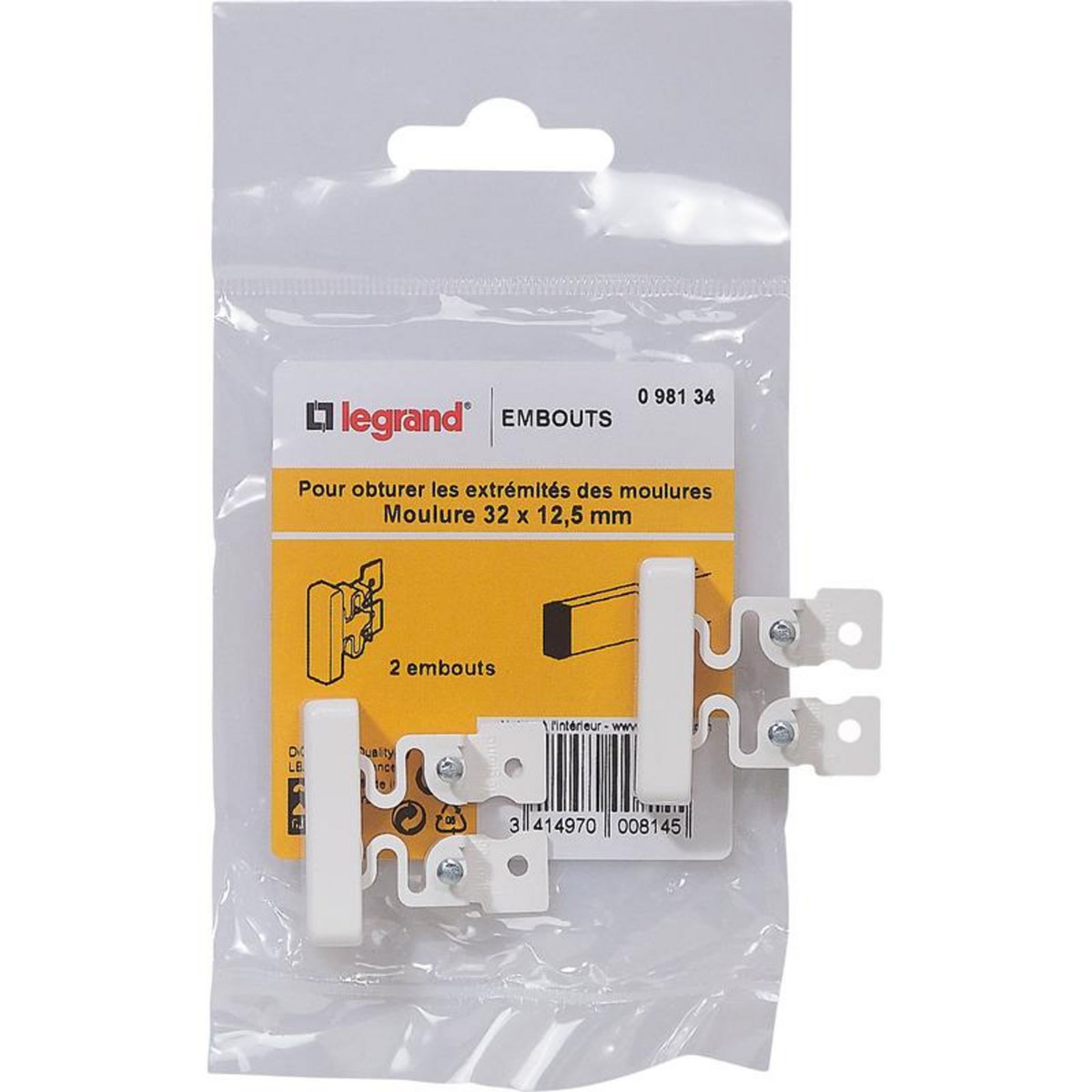 Legrand DLP embout pour moulure 32x12.5 mm