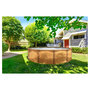 Voir la diapositive 1 : trigano Piscine ronde métal hors sol aspect bois 4,90 x 1,32 m OSMOSE