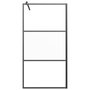 Voir la diapositive 3 : VIDAXL Paroi de douche 100x195 cm Verre ESG demi-depoli Noir