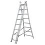 Voir la diapositive 4 : HAILO Echelle 3 plans 5m90 en aluminium - HOBBYSTEP