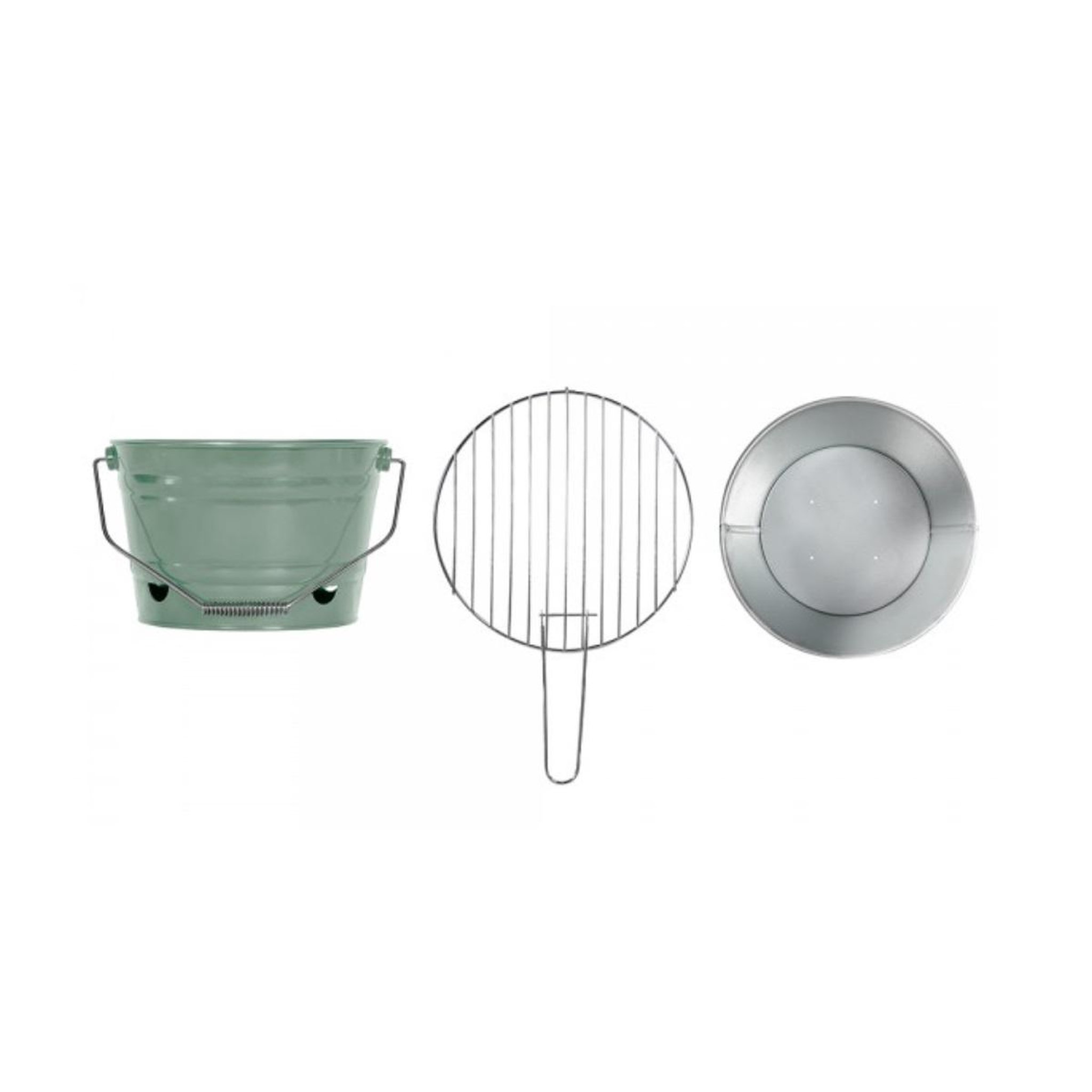 Voir la diapositive 2 : LIVOO Barbecue à charbon 27cm vert - doc327v