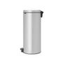 Voir la diapositive 3 : BRABANTIA Poubelle à pédale NEWICON 30 L METALLIC GREY