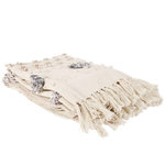 Paris Prix Plaid Tufté à Franges  Crush  125x150cm Crème