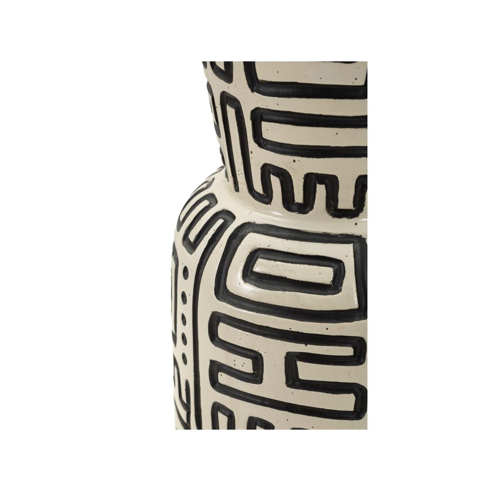 Voir la diapositive 4 : Paris Prix Vase design  nairobi  86cm blanc & noir