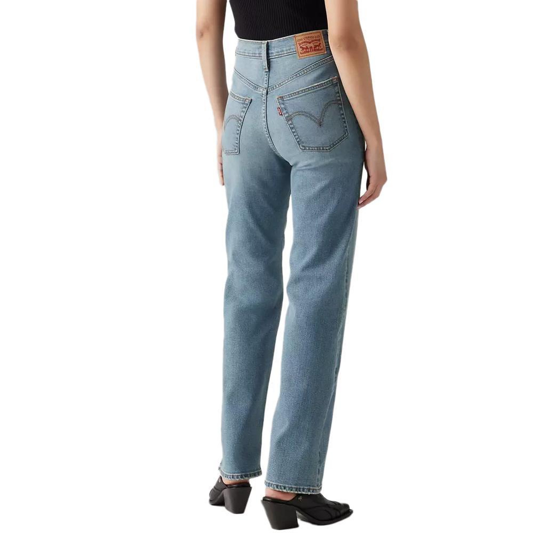 Voir la diapositive 2 : Levi's Jean Straight Bleu Clair Levi's Ribcage 79078
