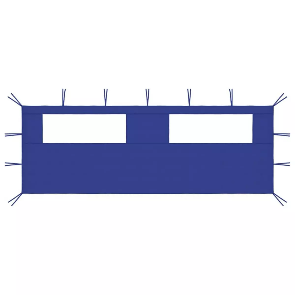VIDAXL Paroi laterale de belvedere avec fenetres 6x2 m Bleu