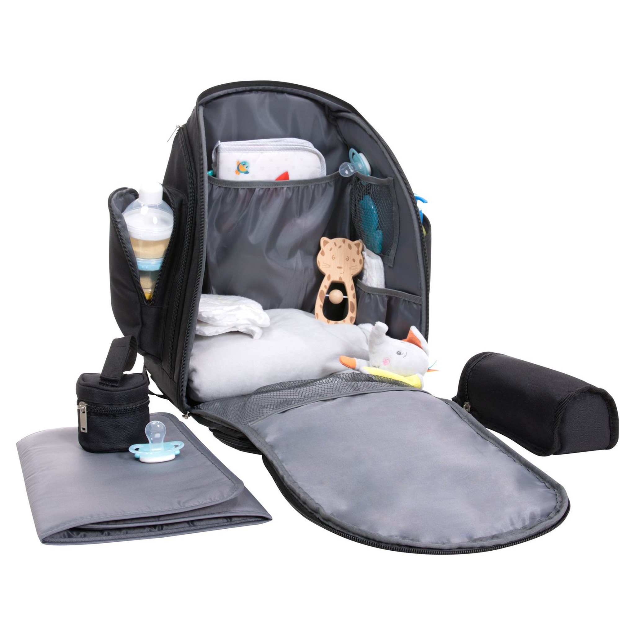 Voir la diapositive 4 : Bebe Confort Sac à dos écologique - 17 poches et compartiments