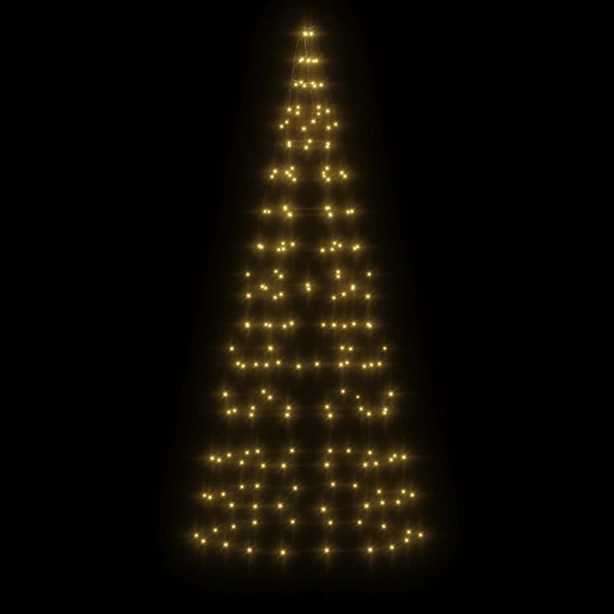 Voir la diapositive 3 : VIDAXL Sapin de Noël a LED sur mat de drapeau 200 LED blanc 180 cm