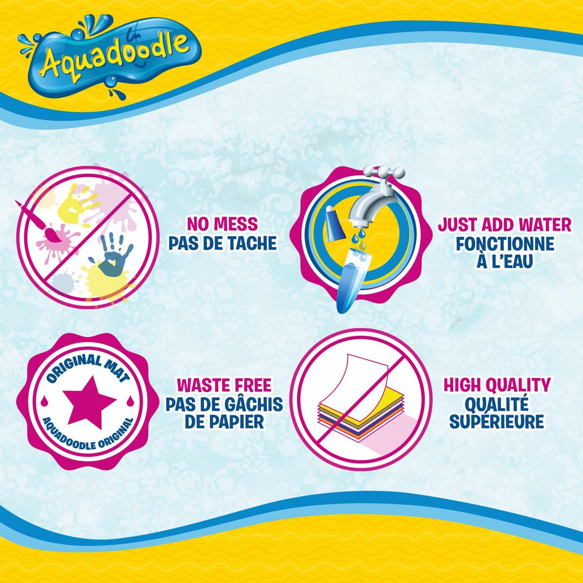 TOMY Tapis Aquadoodle Classique Couleur