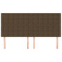 Voir la diapositive 3 : VIDAXL Tetes de lit 4 pcs Marron Fonce 90x5x78/88 cm Tissu