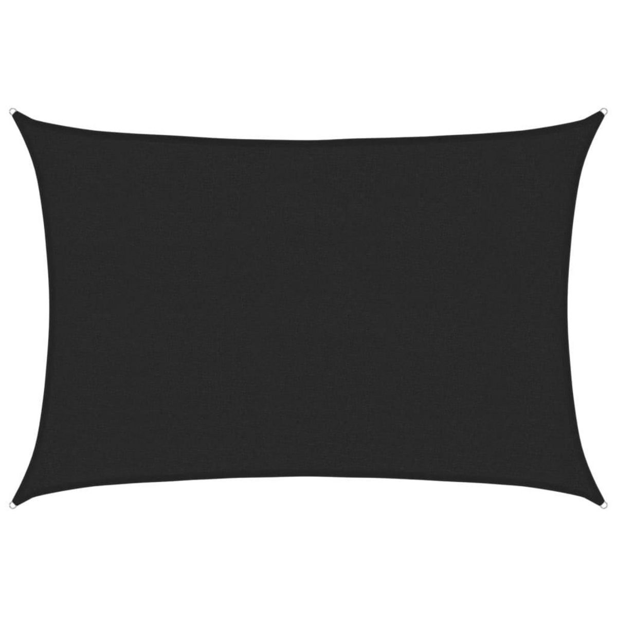 VIDAXL Voile d'ombrage 160 g/m^2 Noir 2,5x4 m PEHD