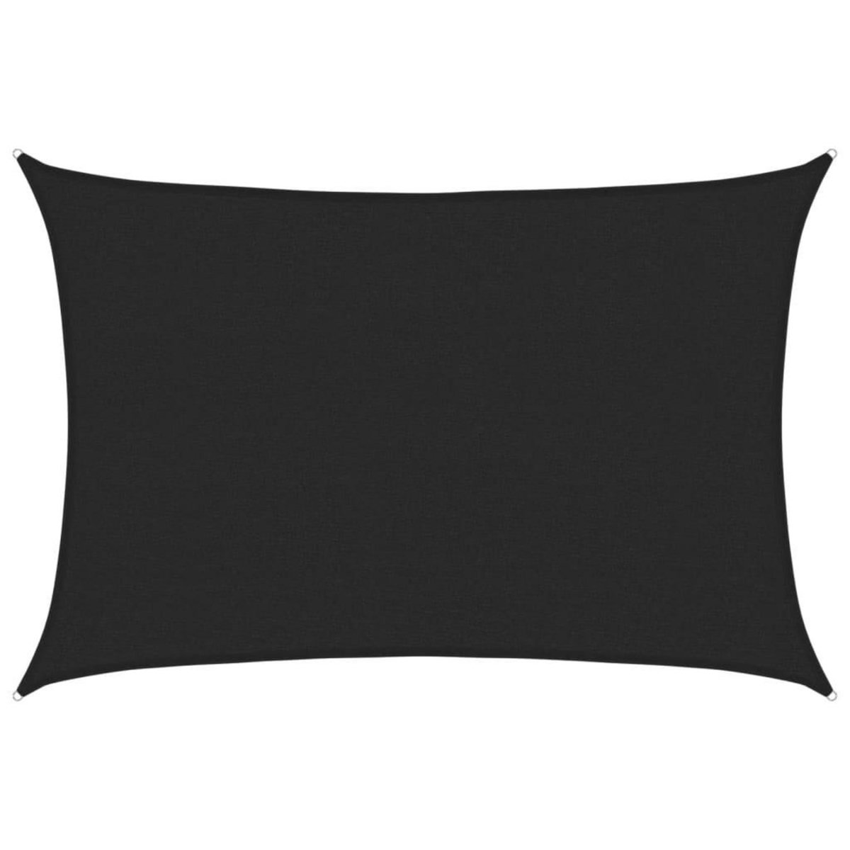 VIDAXL Voile d'ombrage 160 g/m^2 Noir 2,5x4 m PEHD