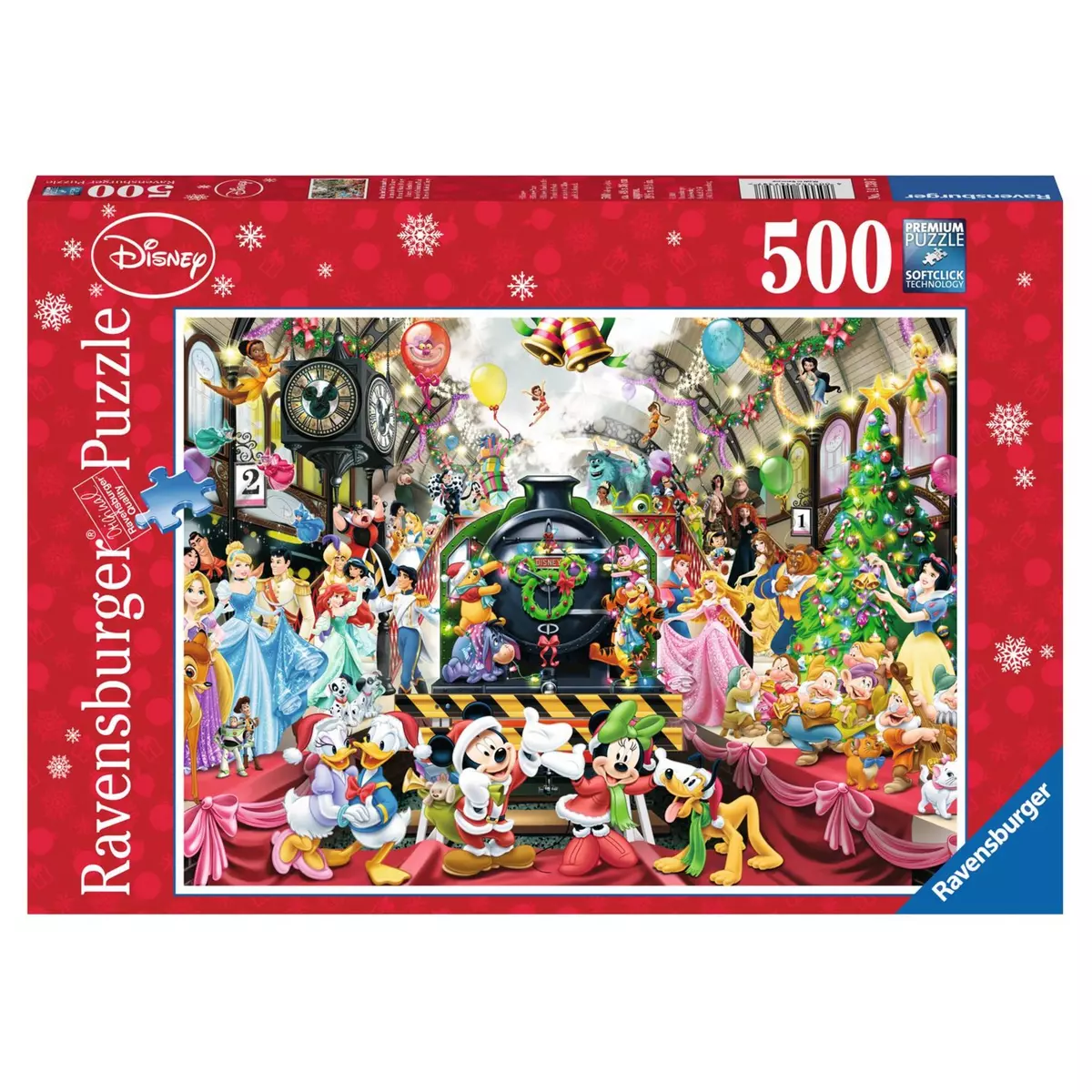 RAVENSBURGER Puzzle 500 pièces Le train de Noël Disney