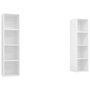 Voir la diapositive 2 : VIDAXL Meubles TV muraux 2 pcs Blanc Bois d'ingenierie