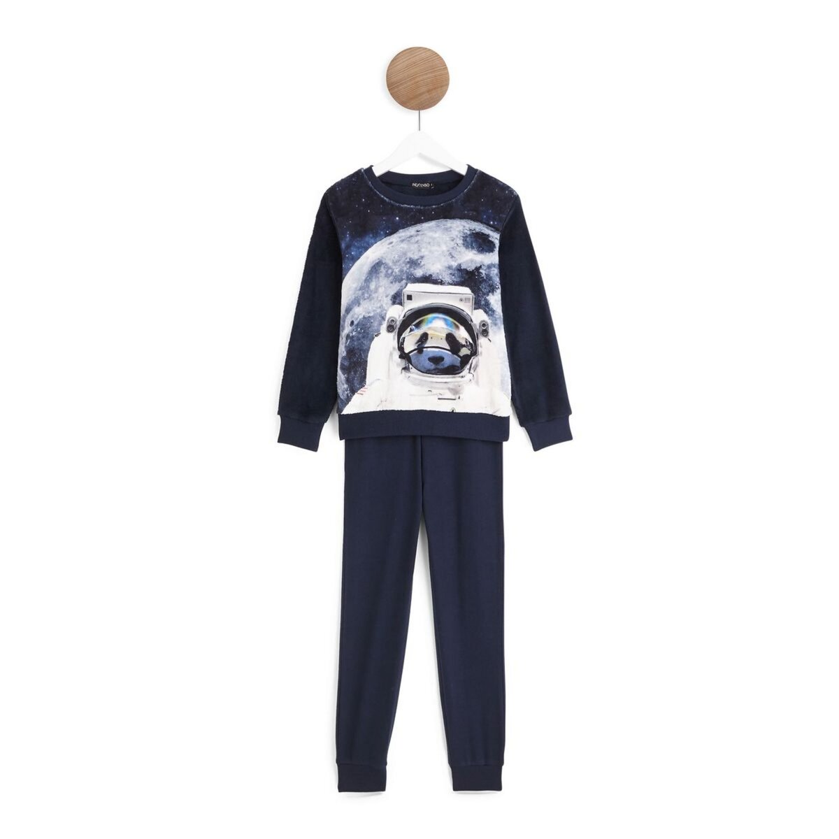 IN EXTENSO Ensemble pyjama polaire ours astronaute garçon