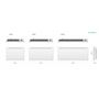 Voir la diapositive 3 : KALIA Radiateur électrique fonte 2000w - bat-ht20pxga