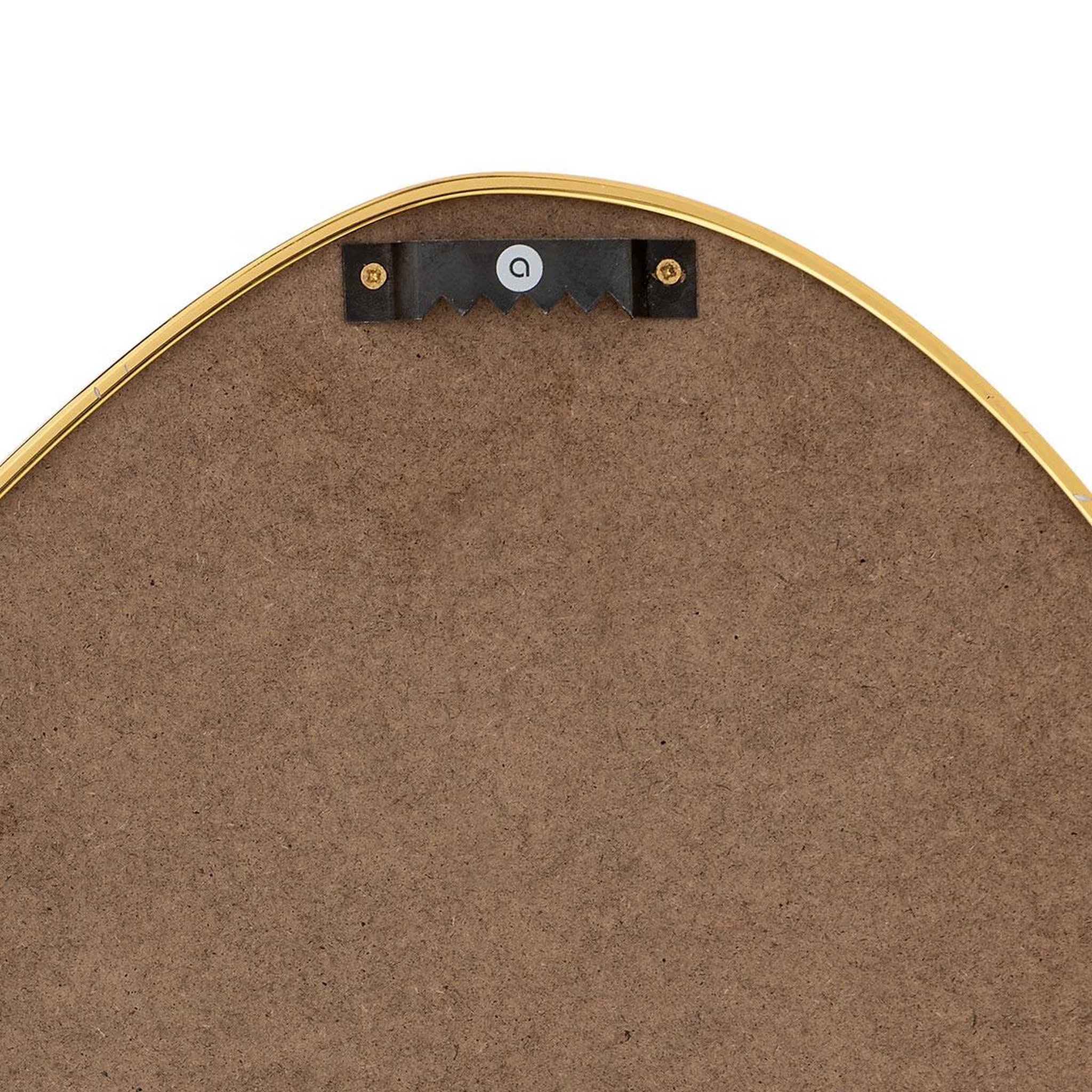 Voir la diapositive 3 : ATMOSPHERA Miroir mural organique  roman  60cm doré
