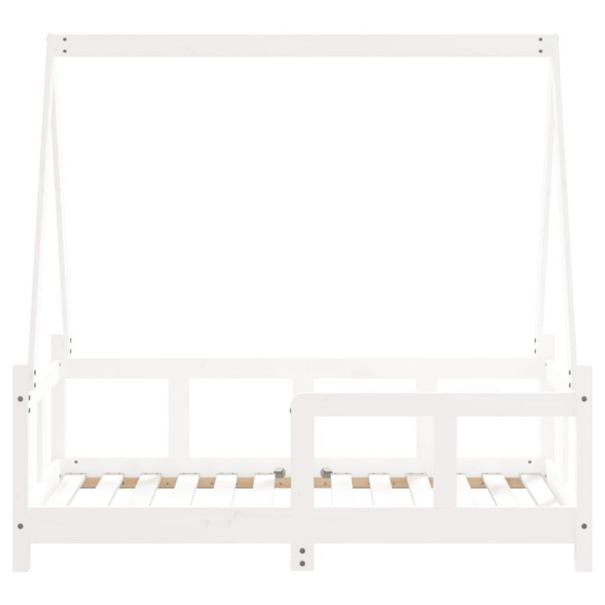 VIDAXL Cadre de lit pour enfant blanc 70x140 cm bois de pin massif