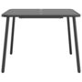 Voir la diapositive 3 : VIDAXL Table de jardin anthracite 100x100x71 cm acier