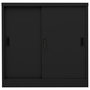 Voir la diapositive 2 : VIDAXL Armoire de bureau avec porte coulissante Noir 90x40x90 cm Acier