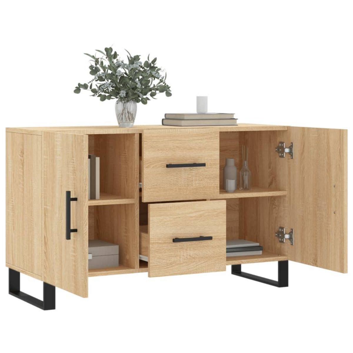 VIDAXL Buffet chene sonoma 100x36x60 cm bois d'ingenierie
