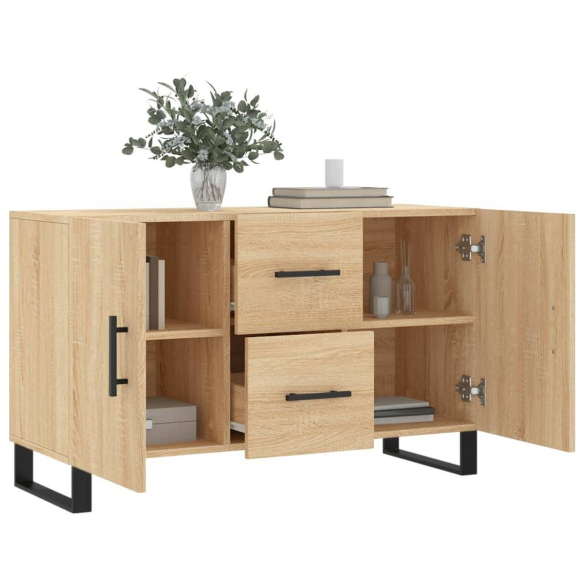 VIDAXL Buffet chene sonoma 100x36x60 cm bois d'ingenierie